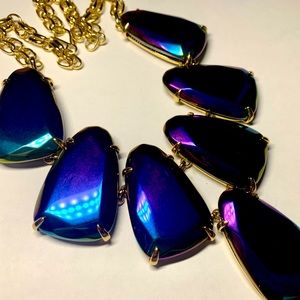 Kendra Scott Harlow Necklace in Black Iridescent